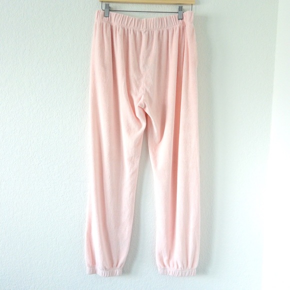 NWT DONNI. Terry Joggers Sweatpants Light Pink Size Large - Picture 7 of 12